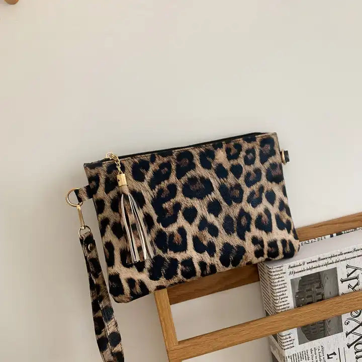 Arizona Wild Pouch: New Fashion Leopard & Cow Print Clutch Bag