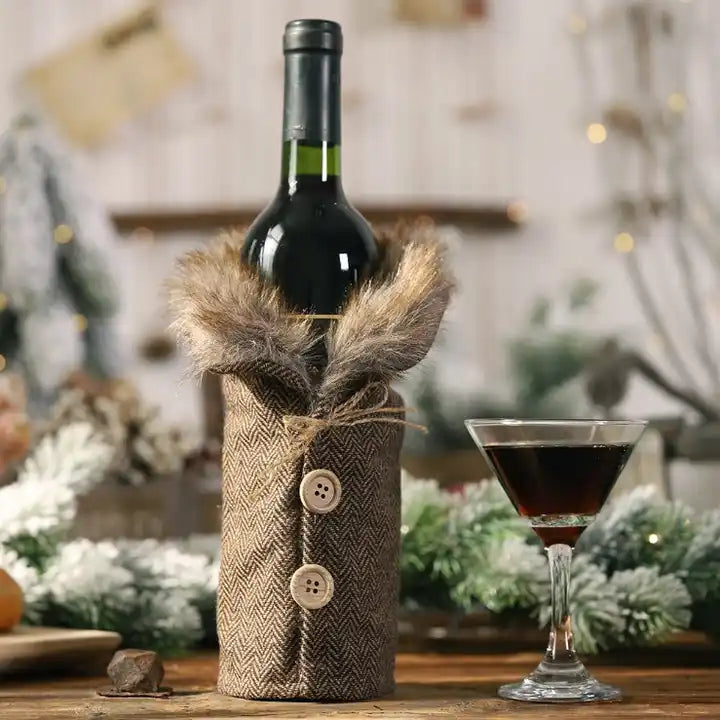 Arizona Santa Joy: Christmas Wine Bottle Cover