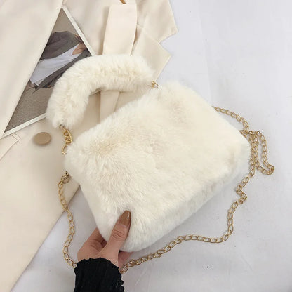 Small Plush Elegance Crossbody Handbag